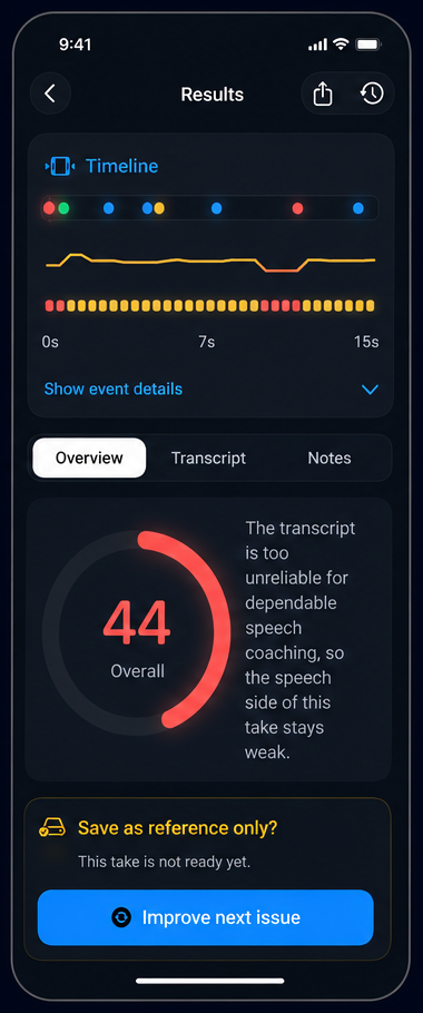 AI Truth Mirror results screen